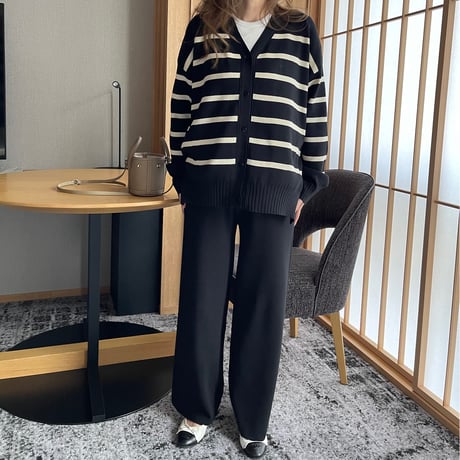 Boader cardigan setup(Black)