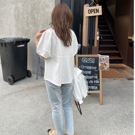 Volume sleeve tops(White)