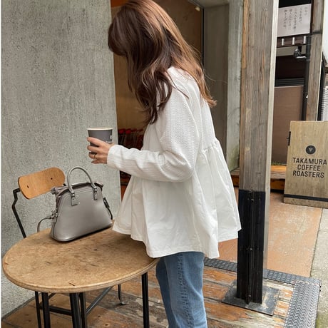 Volume flare pullover (White)