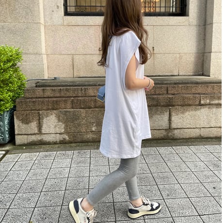 Cotton wide mini onepiece(White)