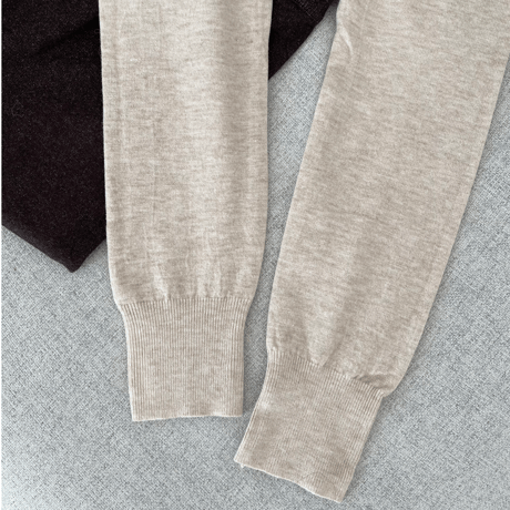 Wool knit leggings