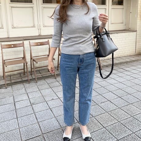 2way waffle tops(Gray)
