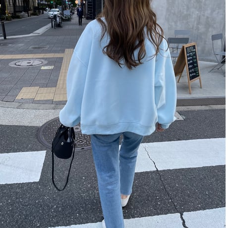 Over size sweat (Blue)