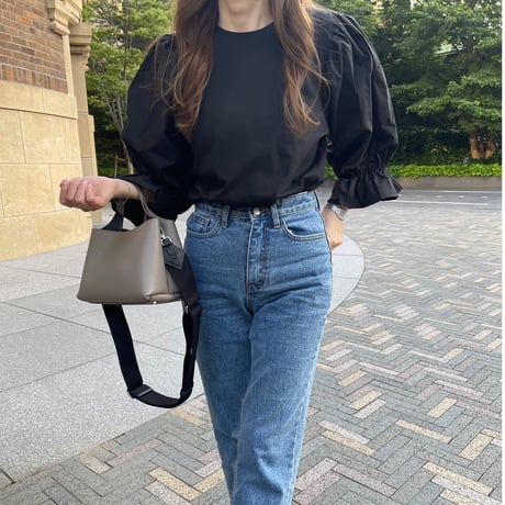 Candy sleeve tops(Black)