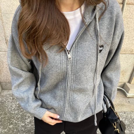 Heart knit foodie (Gray)
