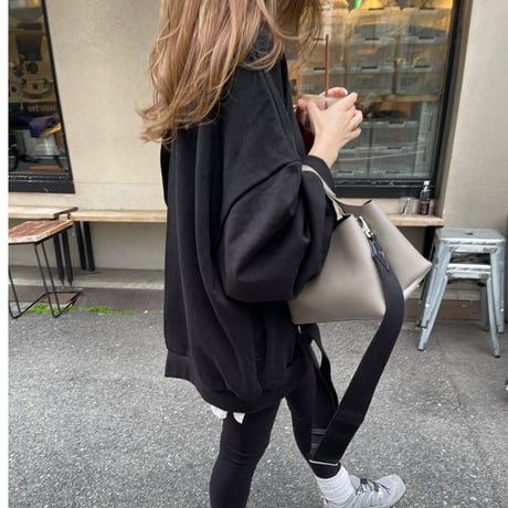 Back open sweat(Black)