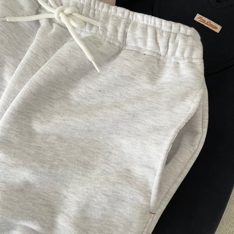 Heart pocket sweat pants(Light gray)