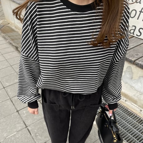 Boader long t-shirts(Black)