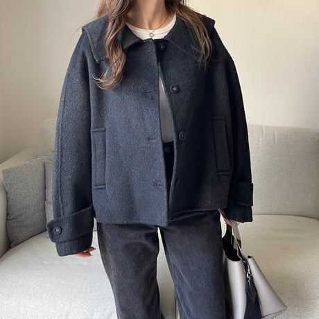 Sailor wool short jacket