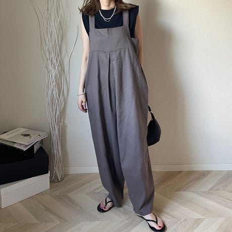 Wide overalls (Brown gray)
