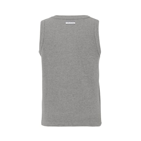 再販【当店オリジナル 】Waffle rib tanktop (Light gray)