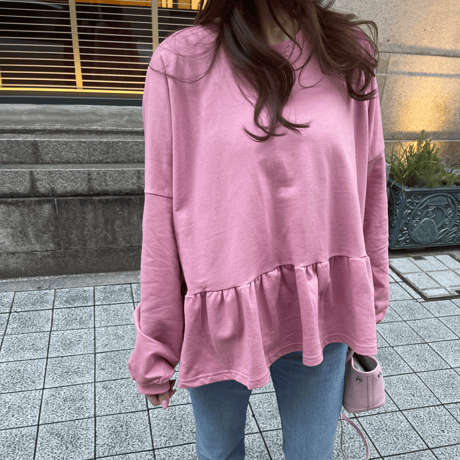 Teard flare sweat(Pink)
