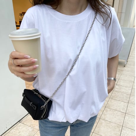 【6月再販】Leather mini pochette(Black)