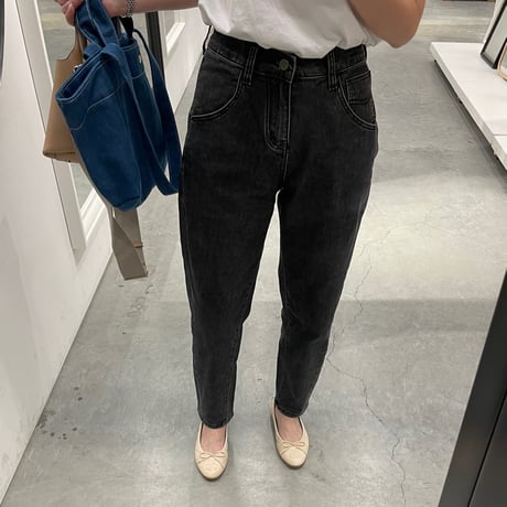 Taperd stretch soft denim(Gray)