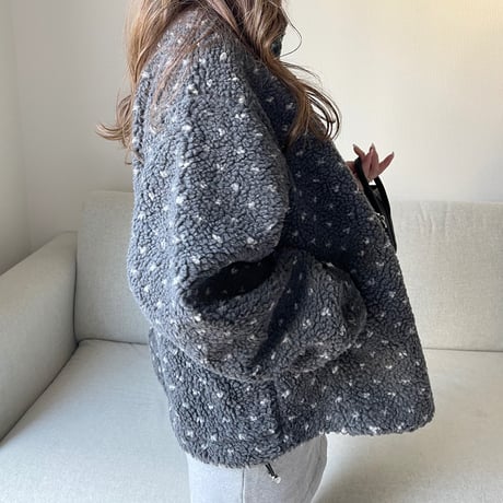Dot boa outer (Gray)