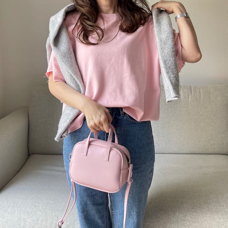 Cropped sweat tops(Pink)