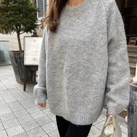 Oversize knit (Gray)