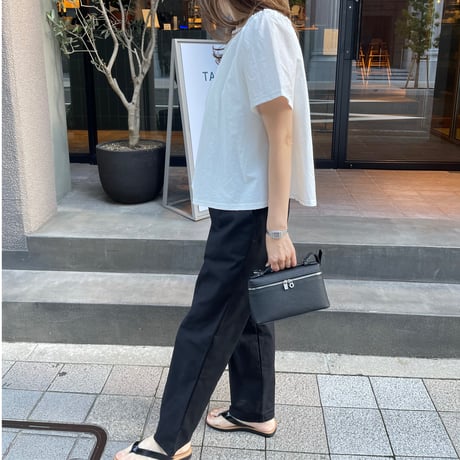 Relax rinen pants(Black)