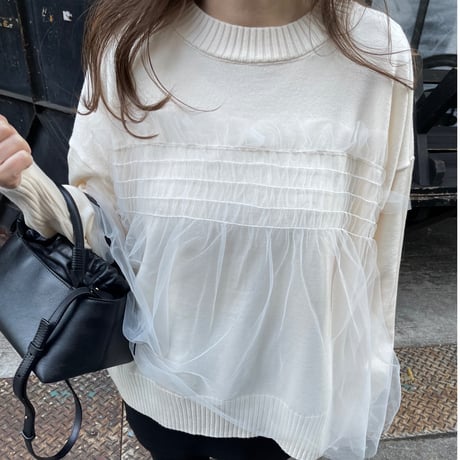Feminine knit(Ivory)