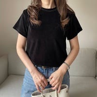 Velor pullover(Black)