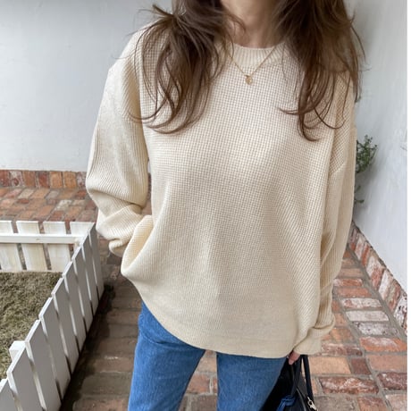 Waffle long knit