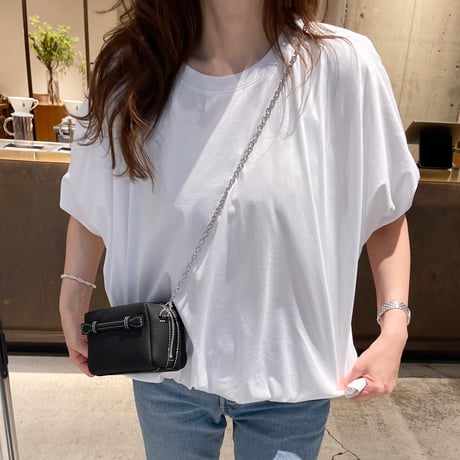 【6月再販】Leather mini pochette(Black)