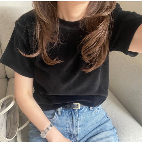 Velor pullover(Black)