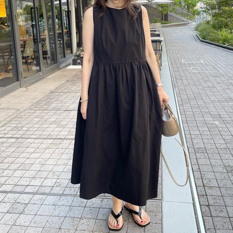 Simple box onepiece(Black)