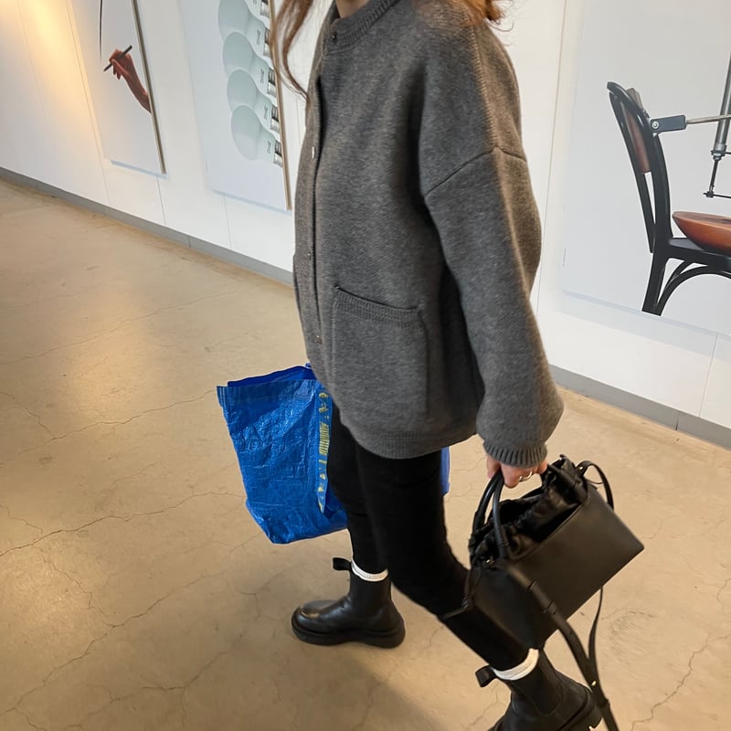 カーディガン ダブルポケットニットカーディガン/Double Pocket Knit Cardigan レディース GIUNON カーディガン double pocket knit cardigan / ダブル