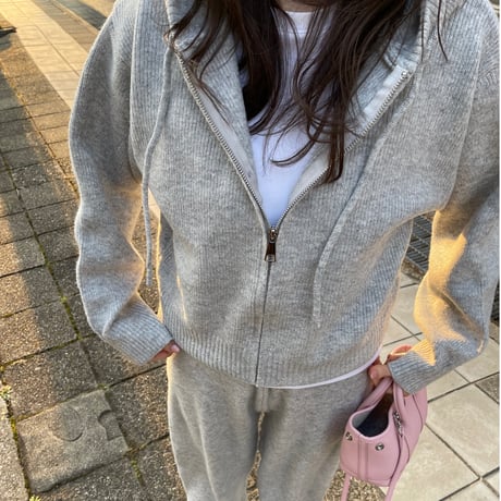 Knit foodie setup(Light gray)