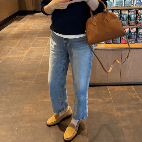 Straight fit denim