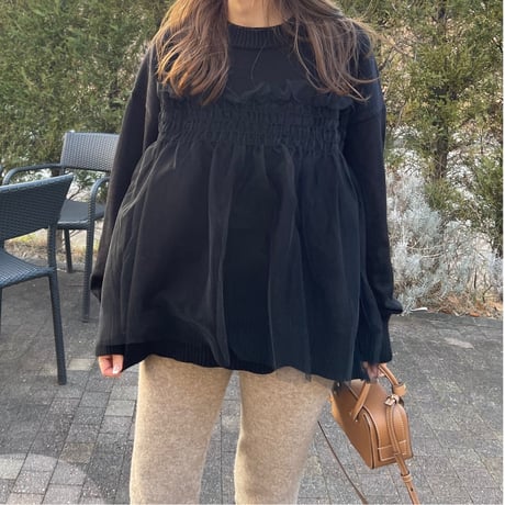 Feminine knit(Black)