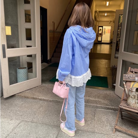 Frill foodie jamper(Blue)