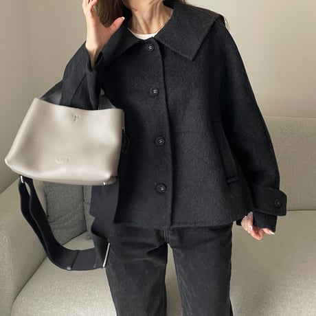 Sailor wool short jacket