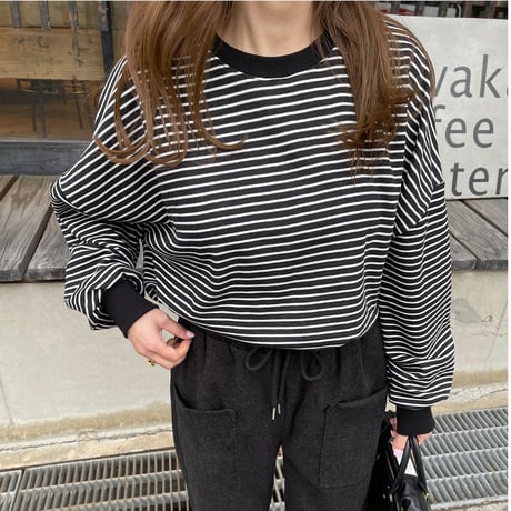 Boader long t-shirts(Black)
