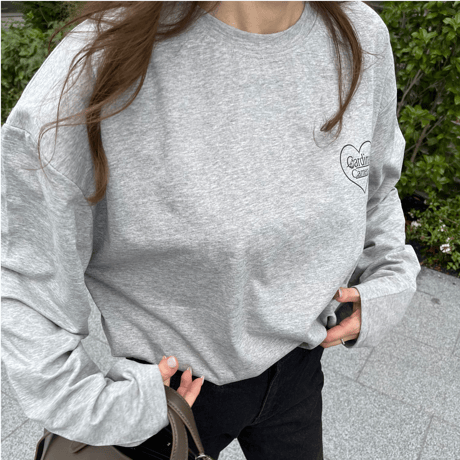 Print logo t-shirts(Gray)