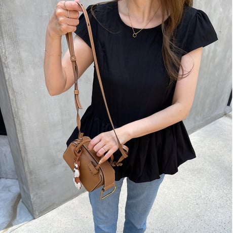 Feminine balloon tops(Black)