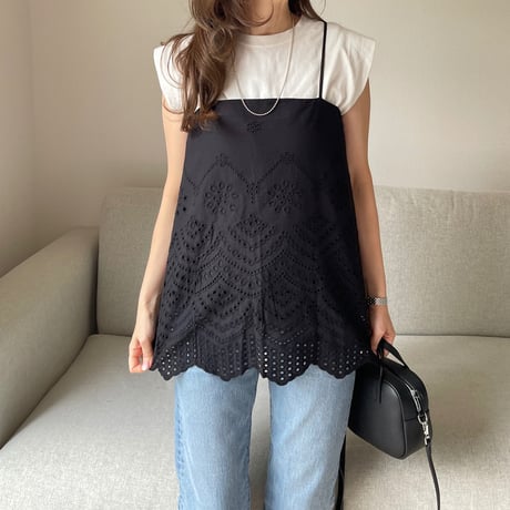 Race camisole(Black)