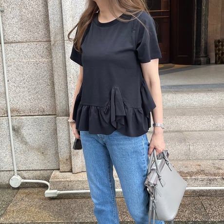 Volume frill tops(Black)