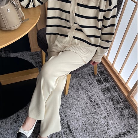 Boader cardigan setup(Ivory)