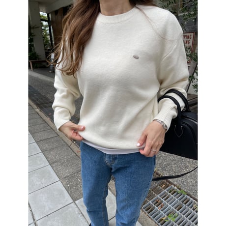 Gold plate basic knit(Ivory)