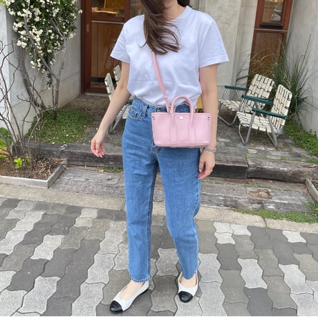 High-waist taperd denim(Blue)