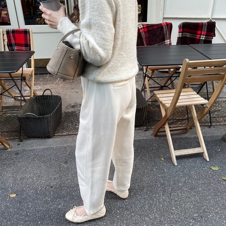 Taperd sweat pants(Ivory)