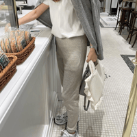 【In the morning】SWEAT KNIT PANTS(Oatmeal)