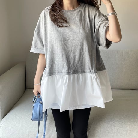 Teard flare tops(Gray)