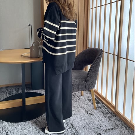 Boader cardigan setup(Black)