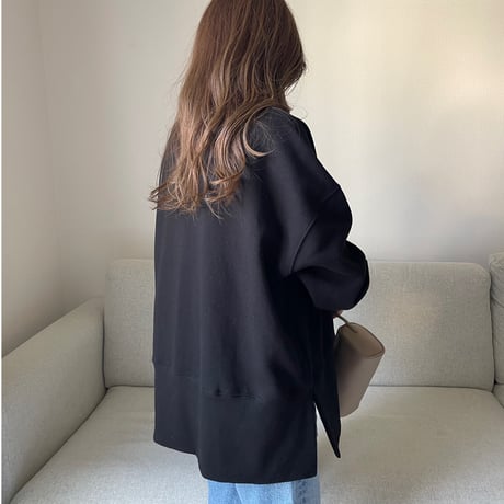 Slit design sweat(Black)