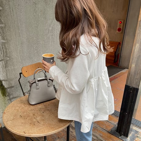 Volume flare pullover (White)
