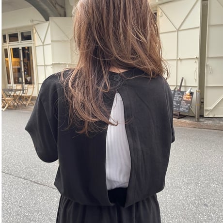 Back slit allinone(Black)