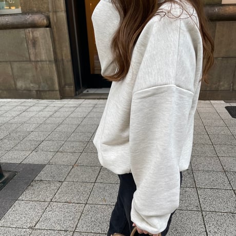 Cotton volume pullover (oatmeal)